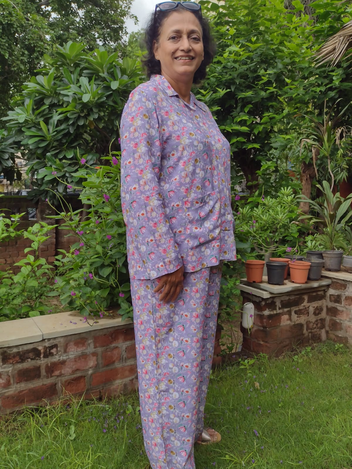 Lavender Floral Pajama Set